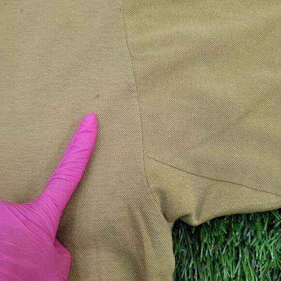 Vintage 90s Munsingwear MOD Shirt Large 21x25 Cropped Green - Picture 5 of 12